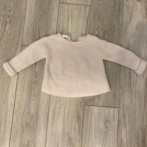 Zara knit sweater light gray